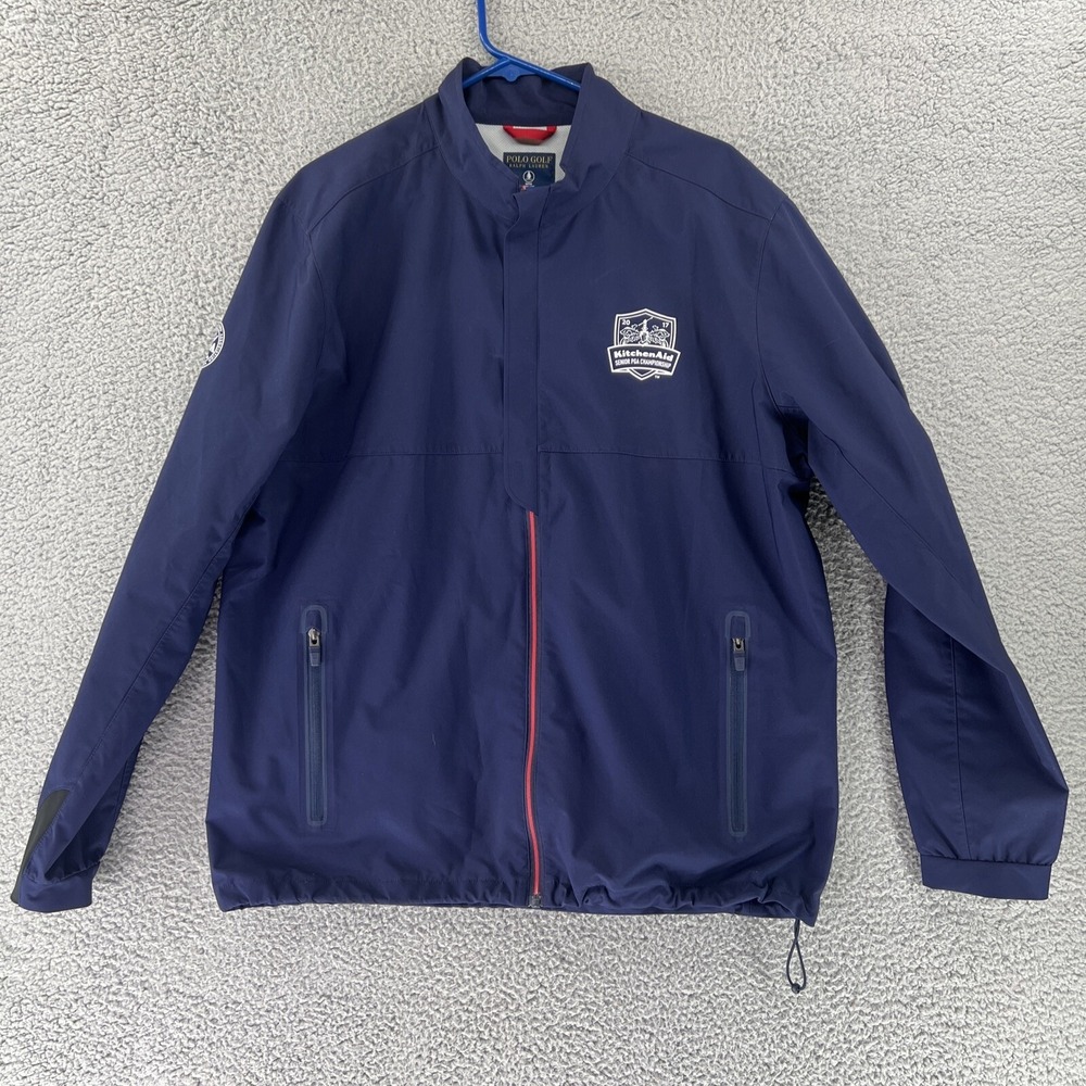 Polo Golf Ralph Lauren Mens Navy Blue 2017 Senior PGA Championship Jacket Large